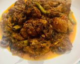 A picture of step 5 of Karelay Gosht.