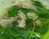 Hình bước làm 3 của món Canh rau muống nấu gân bò