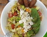 A picture of step 14 of Gnocchi-Sausage Salad 🥗🥔 سلطة الجنوشي مع النقانق.