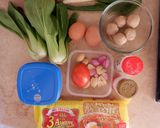 Foto langkah ke 1 dari resep Mi Telur 3 Ayam Kuah Tektek.