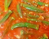 A picture of step 4 of An Eastern Mediterranean dish Okra & Tomatoes and spice 😋.