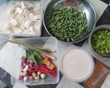 Foto langkah ke 1 dari resep Tahu Tauco Kacang Panjang (pakai santan).