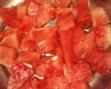 A picture of step 1 of Watermelon juice.