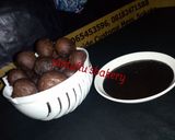 A picture of step 7 of Chocolate puff puff.