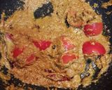 A picture of step 11 of Mustard gravy vali gatte ki sabji with chapati.