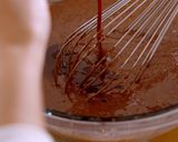 A picture of step 4 of Easy Chocolate Cake, moist and light-textured.
