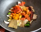 A picture of step 5 of Paneer Kofta curry.
