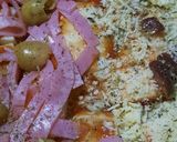 Foto del paso 7 de la receta: Menú fácil - pizza con provolone y algo más