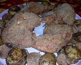 Foto del paso 17 de la receta: Patas muslo empanadas con papas zarpadas al horno!
