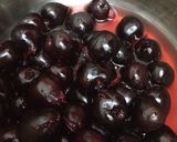 A picture of step 1 of Cherry pie filling.