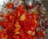A picture of step 3 of Dry chana massala.