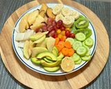 मिश्रित सब्जियों और फलों का सलाद (mixed vegetables and fruits salad) रेसिपी चरण 2 फोटो