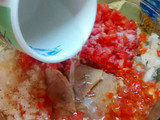 Peceto con salsa criolla