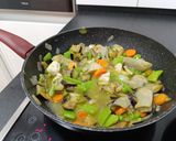 Foto del paso 6 de la receta: Milhojas de berenjena con solomillo queso y cama de verduras