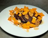 Hình bước làm 4 của món Eatclean - Pancake Yến Mạch, Chuối, Vị Cacao Full Topping