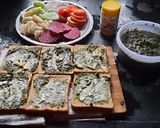 A picture of step 1 of Vegetable stuffed cheese grilled sandwich.