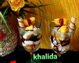 A picture of step 4 of Choco mango delight.