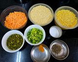 A picture of step 1 of Urad Dal Vada.