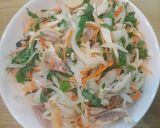 Hình bước làm 4 của món Nộm gà xé phay