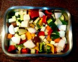 Foto del paso 1 de la receta Verduras asadas con pavo