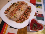جمبري بالارز المقلي 🍝🍴