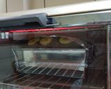 A picture of step 4 of Banana Chocolate Pancake Mix Cake.