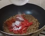 A picture of step 3 of Qeema Piyaz.