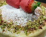 Foto del paso 15 de la receta: Cheesecake japonés con fresas y pistachos!