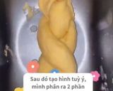 Hình bước làm 2 của món Bánh mì ngọt với công thức hấp và nướng!