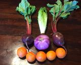 A picture of step 1 of California Farm Glazed Summer Beetroot and Mandarin Dinner Salad.