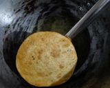 A picture of step 7 of Radhaballavi Poori.