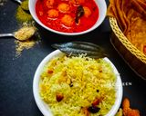 A picture of step 4 of Modur Pulav.