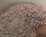 A picture of step 3 of Beefy Mushroom Steak Bites over Rice.