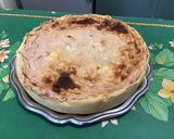 Une image de l'étape 13 de Flan pâtissier à la compote de prunes et pêches.