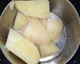 A picture of step 2 of Lotus Root Chaat.
