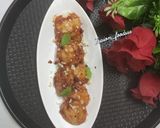 A picture of step 9 of Cheese Ravioli stuffed with paneer corn and herbs.