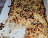 Une image de l'étape 7 de Gratin de poulet avec champignons.