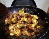 A picture of step 7 of Dry Gobhi Manchurian.
