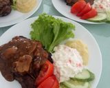 Gambar langkah 4 resipi Kambing Bakar Sos Lada Hitam.