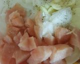 Csirkemelles rakott krumpli recept fázis 2 fotója