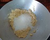 A picture of step 3 of Suji Halwa (Semolina Halwa).