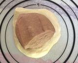 Foto langkah ke 5 dari resep Roti Tawar Marbel Coklat (sponge dough method) *M27.