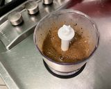 A picture of step 4 of Apricot, Black Garlic, and Parmesan Salad Dressing.