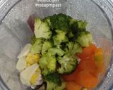 Foto langkah ke 1 dari resep Bubur Saring: Brokoli Edamame Wortel.