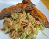 Foto del paso 10 de la receta: Chuleta, Roast Beef con picante de morrón y apio, zanahoria en crema