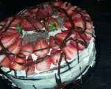 Foto del paso 5 de la receta: Selva negra con frutillas 🍰🍓