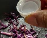 A picture of step 4 of Red Cabbage stir fry.