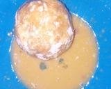 A picture of step 3 of Yam egg roll.