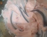 A picture of step 4 of Three layers strawberry dessert. (no gelatine).