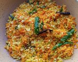 A picture of step 3 of Cabbage And Carrot Thoran.